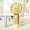 2026 Nuevo Modelo Ventilador Eléctrico Mini Portátil de Mano con Bloques de Color Simples, Ajuste de Tres Velocidades y Potente Viento, un Gadget de Refrigeración para Estudiantes