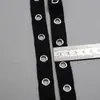 Fita de Algodão com Ilhós Metálicos Ilhós para Fitas Ilhós com Furos para Bolsas, Roupas, Sapatos, Chapéus, Fita Decorativa