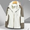 Ropa de Carga Estilo Nuevo Chaqueta Hombres y Mujeres Mismo Estilo Tres en Uno Desmontable Conjunto de Dos Piezas Forro Polar Engrosado Marca de Moda Traje de Montañismo