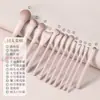 Set de Pinceles de Maquillaje Sombra de Ojos Rubor Contorno Difuminado Sombra de Nariz Uso para Principiantes Set Completo de Pinceles Pinceles de Maquillaje Un Juego Completo
