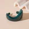 Pulseras Populares Transfronterizas Europeas y Americanas, Pulseras Anchas de Ola Irregular Manchadas de Acrílico, Pulseras de Nicho de Alta Gama para Mujer