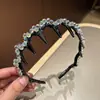 Diadema de Cristal de Lujo Ligero Estilo Coreano Peine para el Cabello de Gama Alta con Diadema Dentada para Cabello Roto Clips para el Cabello para Lavar la Cara que Combinan con Todo Accesorios para el Cabello para Mujeres