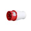 Conector de tomada industrial ZDCEE à prova d'água com acoplamento de cabeça macho e fêmea 16A/32A elétrico trifásico 3 pinos 4 pinos 5 furos