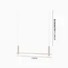 Tienda de Ropa Colgador Colgante de Acero Inoxidable Estante de Exhibición Multifuncional para Ropa Colgador de Cuerda de Acero de Doble Capa Perchero