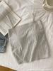 Camisola de Punto Floral de Encaje de Moda de Primavera y Verano con Almohadilla en el Pecho, Camisola Exterior de Capa Base de Ajuste Slim de Estilo Coreano para Mujer