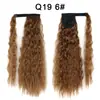 Xuchang Venta al por mayor Cinta Mágica Permanente de Maíz Cola de Caballo Peluca Cabello Largo Rizado para Mujeres Europeas y Americanas Extensiones de Cabello Rizado de Lana Cola de Caballo Trenza