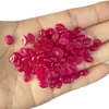 Anel com Pedra Natural 5x7mm Formato de Ovo Superfície de Cristal Oval Geométrico Anel de Joia DIY Incrustado com Pedra Lapidada Acessórios DIY
