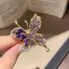 Anillo Abierto de Mariposa con Circonita Estilo Corte Francés, Sensación de Lujo Ligero y Gama Alta, Anillo para Dedo Índice Vintage, Accesorio de Mano Versátil y Elegante para Mujeres
