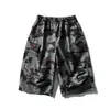Pantalones vaqueros de camuflaje retro americano de pierna ancha, cropped, superventas transfronterizo para hombres y mujeres, pantalones casuales para deportes al aire libre de verano, estilo para parejas
