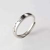 Anillo de Pareja Sol y Luna Plata 925 Par de Hebillas Vivas Amor Diseño Nicho Agradable Amor a Larga Distancia Anillo Abierto