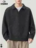 Muxi Ropa Otoño Tendencia Estilo Old Money Retro Camisa POLO de Dos Piezas Falsas con Cuello Sudadera Deportiva Casual de Manga Larga para Hombre