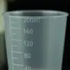 Suministro de fábrica 200ml vaso medidor de plástico cilindro graduado plástico pp vaso medidor pequeño laboratorio 200ml vaso medidor de plástico