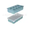 Bandeja de Hielo Grande de Silicona Transfronteriza Molde de Cubitos de Hielo de Grado Alimenticio Molde de Bola de Hielo de Desmoldeo Fácil Congelación Rápida Molde para Hacer Hielo Casero