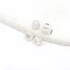 Relleno de Oro de 18K Color Duradero Circonita Incrustada Encaje Agujero Grande Cuentas Espaciadoras Tambor Hueco Pulsera Collar Cuenta Accesorios DIY C45