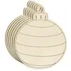 Decoración de Árbol de Navidad Transfronteriza Artesanías de Virutas de Madera Colgantes Navideños DIY Fiesta en Casa Etiquetas Navideñas de Madera