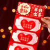 Novos Envelopes Vermelhos Dobráveis 3D para Feliz Primeiro Aniversário e Celebração dos Cem Dias, Bênçãos Criativas para Netos e Bisnetos