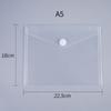 Transparente A4 Velcro File Bag A5 Horizontal Envelope Bag A6 Small Bill Storage Bag A7 Waterproof and Dustproof Certificate Bag