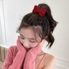 Velvet Bow Hairpin Back Head Hairpin Internet Celebrity 2021 Novo Outono e Inverno High-grade Duckbill Clip Headwear Mulheres