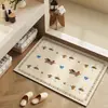 Alfombrilla de baño, felpudo, alfombrilla antideslizante para baño estilo japonés, alfombrilla absorbente para pies, alfombrilla de tierra de diatomeas, alfombra para inodoro
