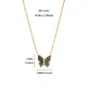 Collar Sencillo de Cinta con Lazo para Mujer, Exquisito Gargantilla Mariposa de Acero Inoxidable Chapado en Oro de 18 Quilates, Cadena para Clavícula Personalizada de Nicho