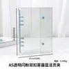 Envío Gratis Estilo Ins Cuaderno de Hojas Sueltas A5 PVC Doble Hebilla Diario Álbum de Tarjetas Cuaderno Libro Único Cubierta Transparente