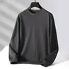 Envio RápidoNova Blusa de Moletom Solta com Gola Redonda e Manga Longa para Primavera e Outono, Camisa Básica Estampada da Moda Masculina