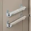 Juego de 4 Soportes de Almacenamiento sin Taladro Película Adhesiva Bolsa de Basura Estantes de Almacenamiento para Gabinetes Estante de Almacenamiento Lateral para Refrigerador