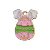 Huevos de Pascua Transfronterizos, Conejos, Hojas de Arce de Acción de Gracias, Calabazas, Accesorios Creativos de Bricolaje, Llaveros, Colgantes Pequeños