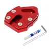 Adecuado para Sanyang MAXSYM TL500 TL508 soporte para pie de aleación de aluminio modificado para ampliar el soporte lateral del asiento la almohadilla del pie del soporte lateral