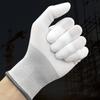 Guantes Blancos con Palma y Dedos Recubiertos de PU, Protección Laboral, Antideslizantes, Resistentes al Desgaste, Recubrimiento Antiestático, Venta al por Mayor para la Industria Electrónica, Grado Industrial