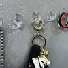 10 Peças Ganchos de Parede Adesivos Transparentes para Pendurar, Ganchos Adesivos de Alta Resistência, para Luzes de Fio Externas, Suportes de Quadro sem Prego, para Cozinha Banheiro Quarto Escritório