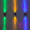 Lámpara de pared LED para interiores KTV lámpara de pasillo lámpara de pasillo decoración de pared de bar de doble cabezal luminosa hacia arriba y hacia abajo lámpara de ambiente de barra transparente