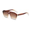 Nuevas Gafas de Sol Cuadradas Transfronterizas de Doble Puente Gafas de Personalidad Retro de Moda Gafas de Sol de Celebridad de Internet Mujeres de Alta Gama 2024