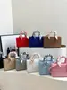 Bolsa de Mão Elegante e Simples Estilo Princesa Diana 2026 Novo Modelo Bordado Pesado de Alta Qualidade Lenço de Seda Bolsa Transversal de Ombro Único Bolsas