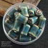 Estilo Retrô Pequena Coluna Curta Contas Cerâmicas Contas Soltas Pulseira Colar Material DIY Contas Cilindricas Acessórios para Roupas Contas Cerâmicas