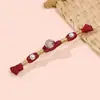Botón de Cheongsam con cuentas de pan de oro tejidas a mano e hilo de perlas, botón de una línea para decoración de ropa de nuevo estilo chino