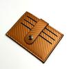 Bolsa para Tarjetas Nueva Transfronteriza Soldada con Carbono PU Cuero Ultradelgada Mini Exquisita Gran Capacidad Bolsa de Almacenamiento para Monedas Venta Caliente en Amazon