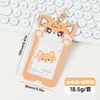 Soporte para Tarjetas de Mascota Suave y Lindo Animal de Dibujos Animados 3 pulgadas Pvc Llavero Soporte para Tarjetas Tarjeta de Autobús Tarjeta de Comida Almacenamiento Tarjetero Colgante