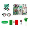 Mundial 2026 Estados Unidos, Canadá y México Set de Aficionado al Fútbol de Argentina Bandera Gafas Manos Aplaudidoras Pintura Facial Accesorios para Animar
