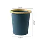 Bote de basura de plástico para el hogar de color contrastante, cesto de basura para inodoro de baño, sala de estar, creativo, simple con anillo, venta al por mayor