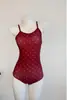Traje de Baño para Mujer 2026 Nuevo Estilo de Alta Gama Estampado Ajustado Espalda Descubierta de una Sola Capa de Competición para Entrenamiento en Piscina