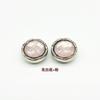 Hebilla combinada de resina y malla metálica de 12 mm para superficie de tortuga, botón decorativo para tapeta de suéter, cárdigan de punto, camisa