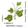 Folhas Artificiais com Três ou Dois Ramos, Folhas de Batata Doce Coladas, Folhas de Árvore Artificiais, Cipós de Plantas Falsas, Acessórios de Folhas para Decoração de Guirlanda