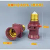 Portalámparas zócalo integrado rosca de tornillo de fuego partida con interruptor portalámparas de conversión portalámparas e27 enchufe de portalámparas a tres tornillos de pared