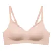 Roupa íntima feminina plus size de verão sem costura, sensação de pele nua, para seios grandes, com bojo pequeno reunido, suporte superior sem aro de metal, acessório de suporte macio, sutiã para seios para mulheres