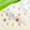 Nueva estrella luminosa de cinco puntas, resina, joyería para uñas, corte tridimensional, estrella macarrón, hecha a mano, horquilla para uñas DIY