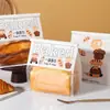 Bolsa de Embalaje para Pan Tostado Horneado 450g Ventana Pan de Molde Mochi Galleta Bolsa de Embalaje Bolsa de Comida Auto-Sellante Venta al por Mayor