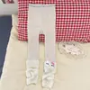 Leggings Novos para Meninas com Forro de Fleece para Outono e Inverno, Roupa Externa, Meias-Calças de Fleece Grossas Inteiriças com Desenhos Animados, Calças Longas Quentes Infantis de Retalhos