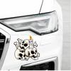 Adesivos de fantasma de terror para carros Adesivos de para-choque de filmes de terror Adesivos engraçados de Halloween Esqueleto de terror Halloween