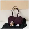 Bolsa de ombro transfronteiriça da moda estilo coreano para mulheres, nova bolsa Boston de lona casual de grande capacidade, bolsa de antebraço para o dia a dia, moderna